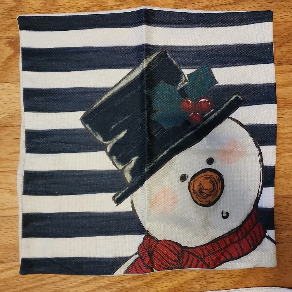 Throw Pillow Covers for Christmas, NEW 3 Pack